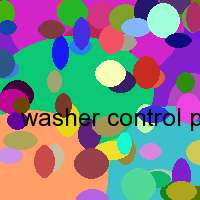 washer control panel