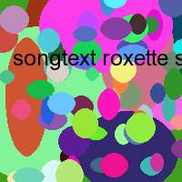 songtext roxette sleeping in my car